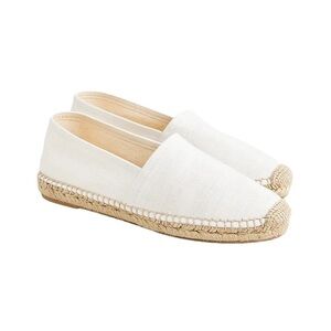 J. CREW Made in Spain Espadrille Flats in Linen BH420